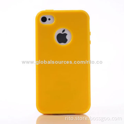 New Cell Phone Case for iPhone 4/4s, iPhone 5/5s with Logo Cutout